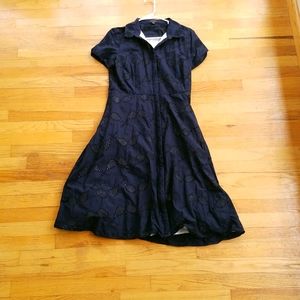 Ann Taylor fit and flare country club dress